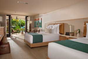 The Pool View Master Suite at Zoetry Curaçao Resort & Spa